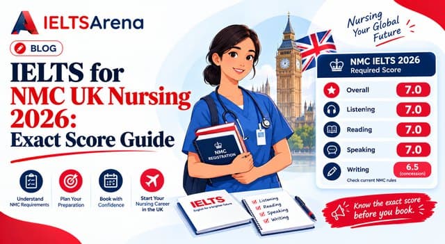 IELTS for NMC UK Nursing 2026: Exact Score Guide